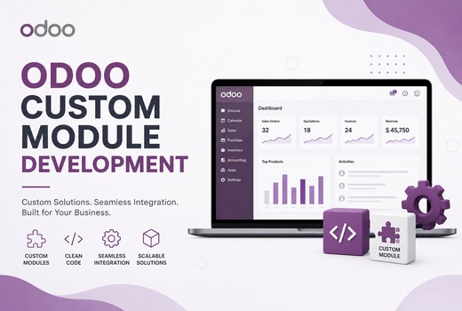 ODOO custom module development dashboard