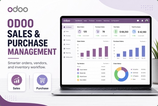 ODOO sales and purchase management dashboard
